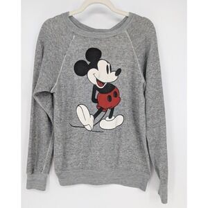 Walt Disney Tropix Togs Mickey Mouse Sweatshirt‎ Mens XL Gray Vintage Raglan USA